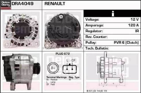 Remy DRA4049 - Alternateur cwaw.fr