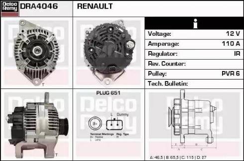 Remy DRA4046 - Alternateur cwaw.fr