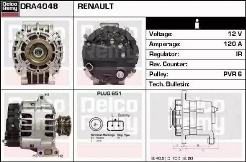 Remy DRA4048 - Alternateur cwaw.fr