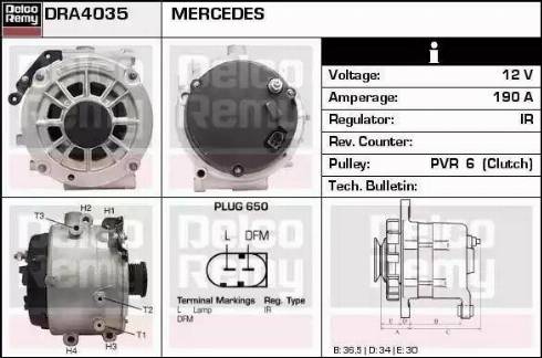 Remy DRA4035 - Alternateur cwaw.fr