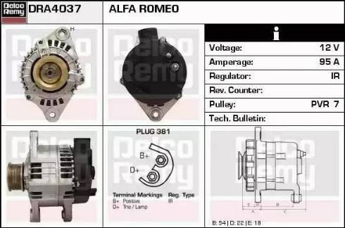 Remy DRA4037 - Alternateur cwaw.fr