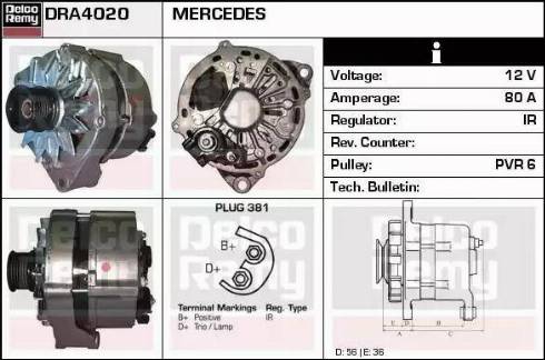 Remy DRA4020 - Alternateur cwaw.fr