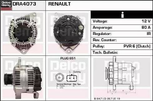 Remy DRA4073 - Alternateur cwaw.fr