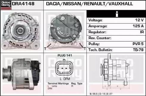 Remy DRA4148 - Alternateur cwaw.fr