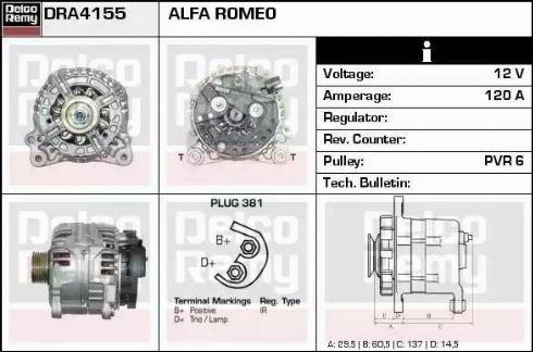 Remy DRA4155 - Alternateur cwaw.fr