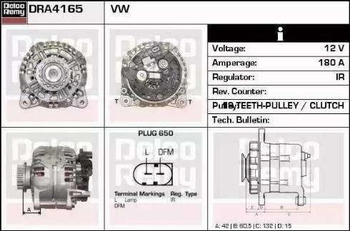 Remy DRA4165 - Alternateur cwaw.fr