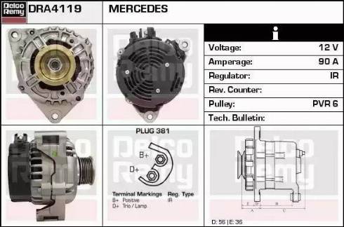 Remy DRA4119 - Alternateur cwaw.fr