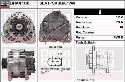 Remy DRA4188 - Alternateur cwaw.fr