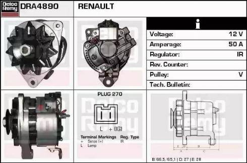 Remy DRA4890 - Alternateur cwaw.fr