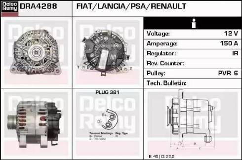 Remy DRA4288 - Alternateur cwaw.fr