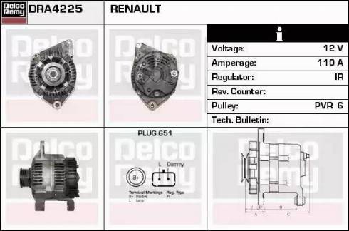 Remy DRA4225 - Alternateur cwaw.fr