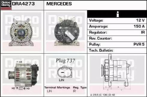 Remy DRA4273 - Alternateur cwaw.fr