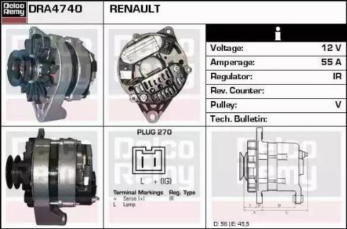 Remy DRA4740 - Alternateur cwaw.fr