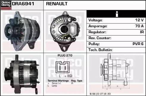 Remy DRA6941 - Alternateur cwaw.fr