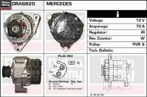 Remy DRA6820 - Alternateur cwaw.fr