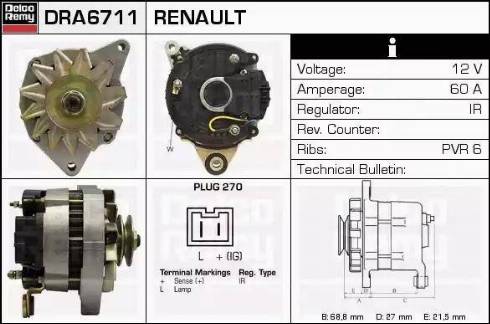 Remy DRA6711 - Alternateur cwaw.fr