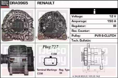 Remy DRA0965 - Alternateur cwaw.fr