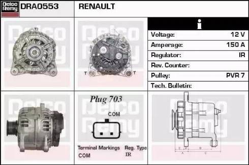 Remy DRA0553 - Alternateur cwaw.fr