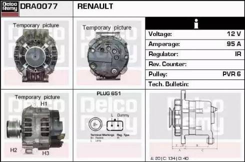 Remy DRA0077 - Alternateur cwaw.fr