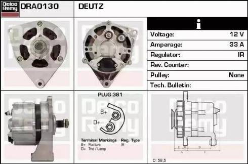 Remy DRA0130 - Alternateur cwaw.fr