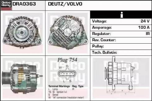 Remy DRA0363 - Alternateur cwaw.fr