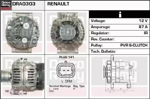 Remy DRA0303 - Alternateur cwaw.fr