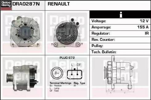 Remy DRA0287N - Alternateur cwaw.fr