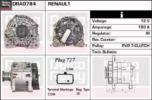 Remy DRA0784 - Alternateur cwaw.fr