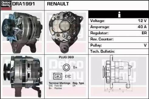 Remy DRA1991 - Alternateur cwaw.fr