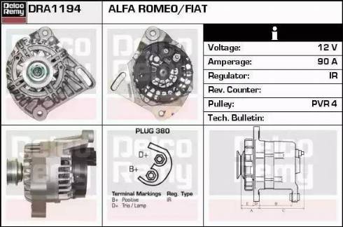 Remy DRA1194 - Alternateur cwaw.fr