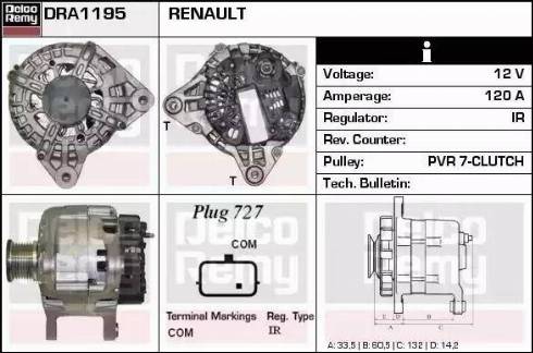 Remy DRA1195 - Alternateur cwaw.fr