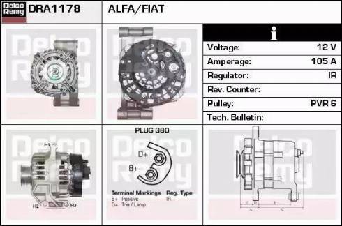 Remy DRA1178 - Alternateur cwaw.fr