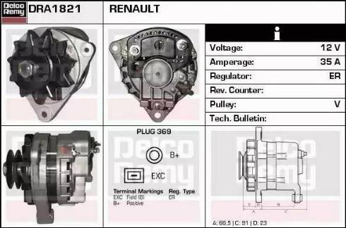 Remy DRA1821 - Alternateur cwaw.fr