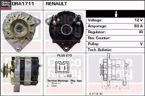 Remy DRA1711 - Alternateur cwaw.fr