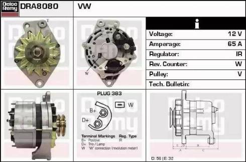 Remy DRA8080 - Alternateur cwaw.fr