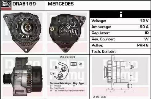 Remy DRA8160 - Alternateur cwaw.fr