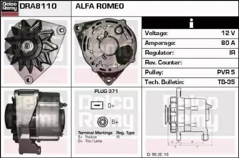 Remy DRA8110 - Alternateur cwaw.fr