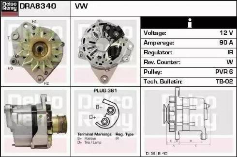 Remy DRA8340 - Alternateur cwaw.fr