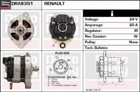 Remy DRA8351 - Alternateur cwaw.fr