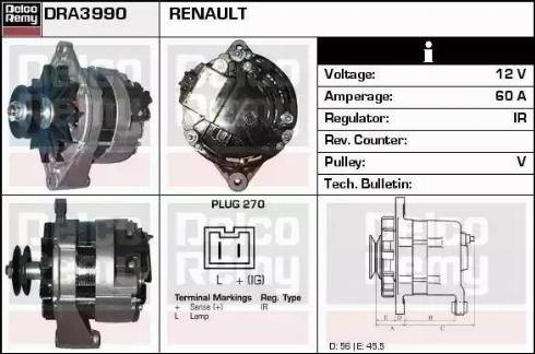 Remy DRA3990 - Alternateur cwaw.fr