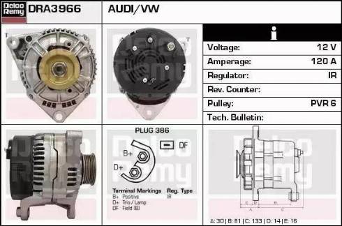 Remy DRA3966 - Alternateur cwaw.fr