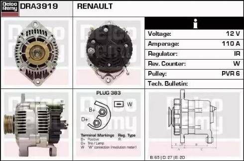 Remy DRA3919 - Alternateur cwaw.fr