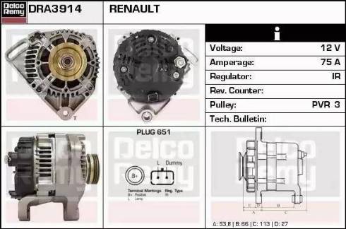 Remy DRA3914 - Alternateur cwaw.fr