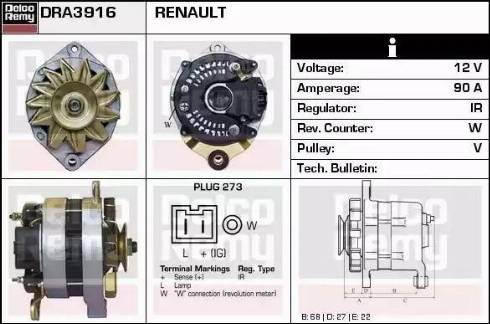 Remy DRA3916 - Alternateur cwaw.fr