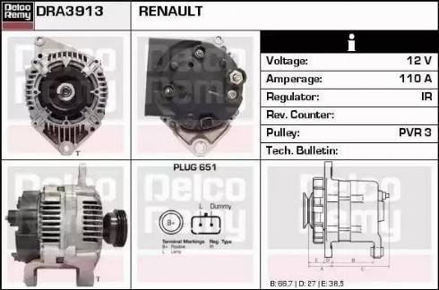 Remy DRA3913 - Alternateur cwaw.fr