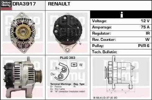 Remy DRA3917 - Alternateur cwaw.fr