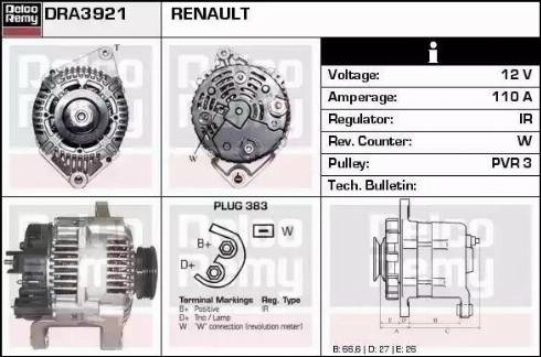 Remy DRA3921 - Alternateur cwaw.fr