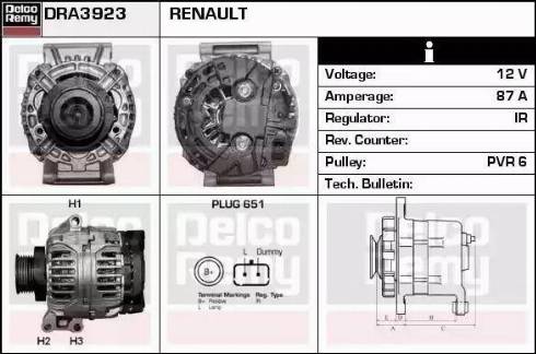 Remy DRA3923 - Alternateur cwaw.fr