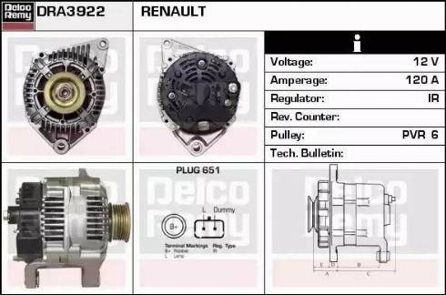 Remy DRA3922 - Alternateur cwaw.fr