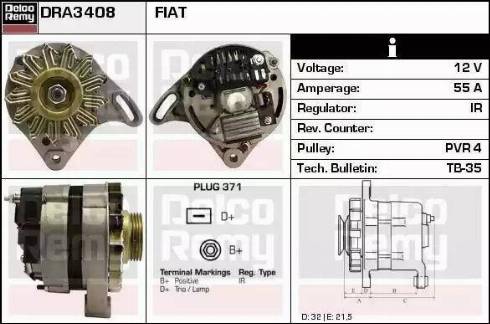 Remy DRA3408 - Alternateur cwaw.fr